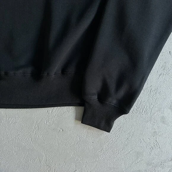 Broken Planet Basics Quarter Zipjumper Black